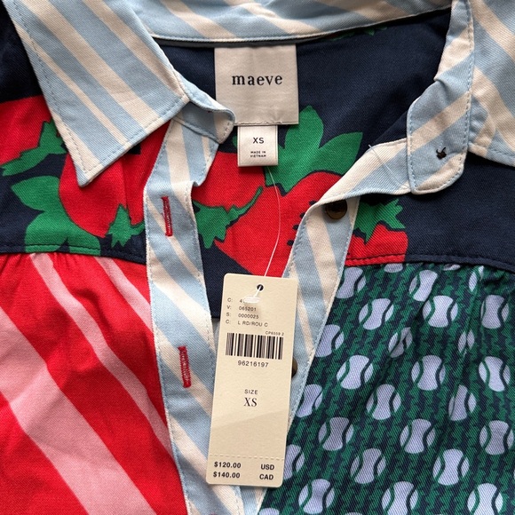 🆕 Anthropologie The Paz buttondown shirt - Picture 10 of 10